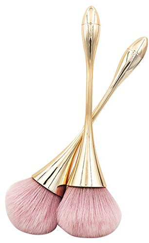 Bizzico Nail Dust Brush Professional Nail Art Powder Cleaning Tool Manicure Essentials Beauty Kit Soft Bristle for Acrylic Gel Polish Removal Salon Home Use