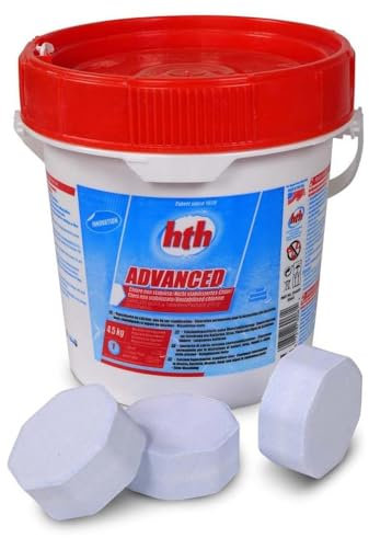 Hth Advanced 4,5 kg - Chlore Non stabilisé en Galets de 255g, Blanc