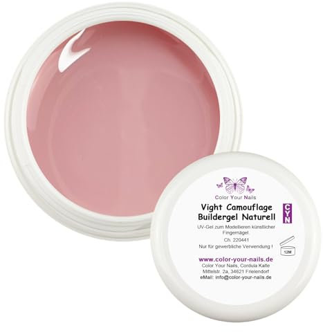 Vight Camouflage Buildergel Naturell, Aufbaugel Babyboomer im Alutiegel (5ml)