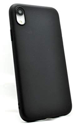 OLIVIASPHONES Cases For iPhone XR Black Silicone Slim Fit Gel Back Case Cover Twin Pack Premium Tempered Glass Screen Protector Film