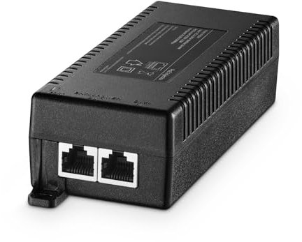 YuLinca Gigabit PoE+ Injector 60W, 802.3af/at/bt Power Over Ethernet PoE Adapter, 10/100/1000Mbps, Nicht-PoE zu PoE Adapter, Plug & Play, Entfernung bis zu 100 Meter (328 ft.)