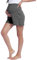 Damen Umstandsshorts Umstandshose Shorts Schlafanzug/Pyjama/Yoga Hose Kurz(Dunkelgrau,L)