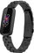 Chofit Kompatibel mit Fitbit Luxe Armband, Ersatz, verstellbar, Edelstahl, Metall, Business, für Luxus-Aktivitäts-Tracker (schwarz)