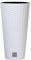 URBNLIVING Round Rattan Elegant Tall Large Plant Pot Flower Indoor Outdoor Garden Planters (White, H 57.2cm x D 30cm)