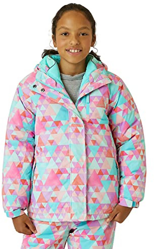 Eddie Bauer Kids' Ski Jacket - Waterproof 3 in 1 Insulated Coat with Removable Shell Jacket for Boys and Girls (3-16), Size 16, Dusty Pink