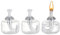 CHGCRAFT 3 Ensembles 8ml Petite Lampe à Alcool Brûleur à Alcool en Verre Lampe avec Bouchons en Métal Mèche de Cordon de Coton Équipement de Laboratoire Bouteille Chauffante pour Expériences