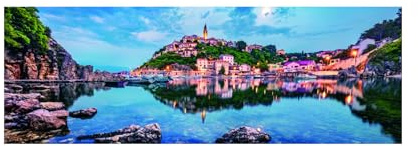 Puzzle 1000 pièces Panoramique : L'île de Krk