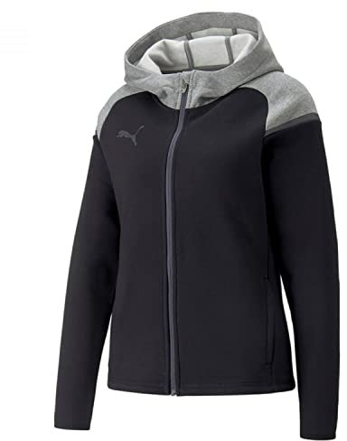 PUMA Damen Teamcup Casuals Kapuzenjacke, Schwarz, XS
