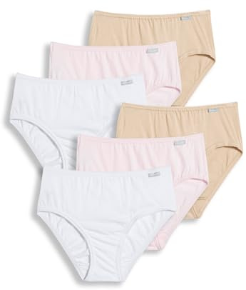 Jockey Women's Underwear Elance Hipster - 6 Pack, Ivory/Light/Pink Shadow, 7