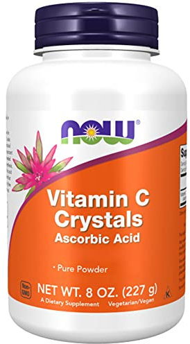 Now Foods, Vitamin C Powder, L-Ascorbic Acid, 227g Vegan Powder, Gluten Free, Vegetarian, Soy Free, Non GMO