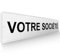 DECOHO - Panneau de signalisation pour parking Personnalisable société - 48 x 10 cm - Bleu