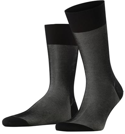 FALKE Herren Fine Shadow Socken Baumwolle atmungsaktiv | mit feiner Rippstruktur