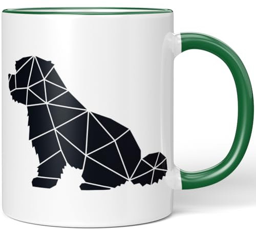 JUNIWORDS Tasse, Malteser, Origami-Stil, Grün (1010110)