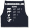 Schürze - Grillschürze - Seriengriller mit Name Lustiges Geschenk Grillen Grillgeschenk - 85x69 - Navy Blau - grill schürzen männer personalisierte bäcker lustige grillgeschenke zum backen,