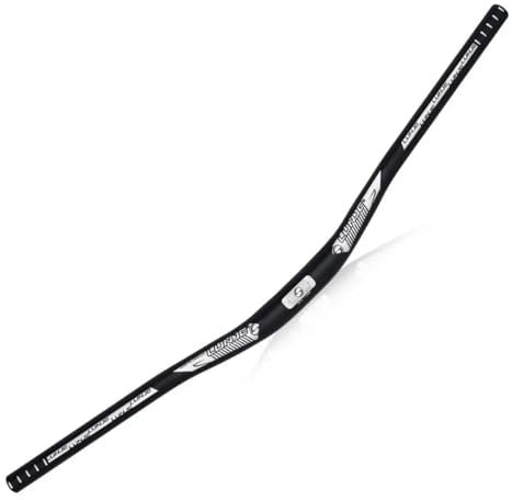 YLME Fahrradlenker, 31,8 Mm Aluminiumlegierung Mountainbike Schwalbe Griff, Horizontaler Offroad-Fahrrad-Downhill-Lenker Für MTB Rennrad,Schwarz,800mm
