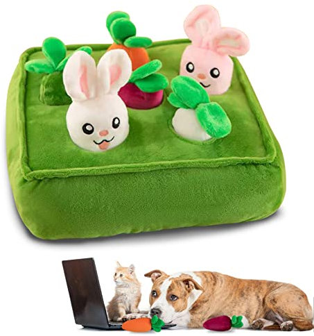 Karotten Hundespielzeug, Carrot Farm Hundespielzeug, Plüsch Karotte Schnüffelteppich Hundespielzeug, Mit Plüschkarotte, Hunde Plüsch Karotte Für Hund Plüschtier, 35 X 35 cm