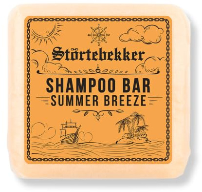 Störtebekker® Premium Shampoo Bar Summer Breeze Bergamotte - Festes Shampoo Herren & Damen - 3in1 Duschseife Männer für Haare, Kopfhaut & Bart - Feuchtigkeitsshampoo - vegan, handgefertigt - 100g