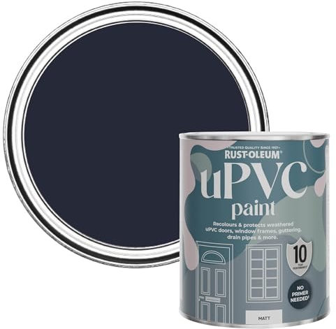 Rust-Oleum Peinture Bleu Marine pour Portes & Fenêtres en PVC, Finition Mate - Odyssée 750ml