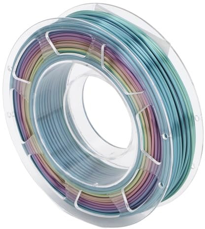 PLA 3D-Druckerfilament, 1,75 Mm 3D-Druck-PLA-Filament, Silk Rainbow PLA3D-Druckfilament für ANYCUBIC, für Ender, für DO3D, für MYNT3D, 200 G