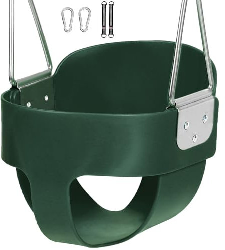 REDCAMP Kinderschaukel Outdoor volle Eimer Schaukelsitz mit hohe Rückenlehne, Babyschaukel Sitz belastbar bis 150kg für Spielplatz, Hinterhof, Schaukel Set Zubehör