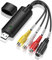 USB 2.0 Audio Video Grabber Converter, VHS to Digital DVD for Windows Pc Video Editing Hi8 Digitize with Scart/AV Converter Adapter for Mac and Windows 10