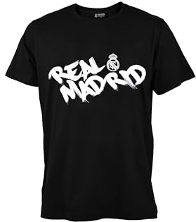 Real Madrid Cotton Tee Nº 85 Undershirt, Black/White, XXL-3XL