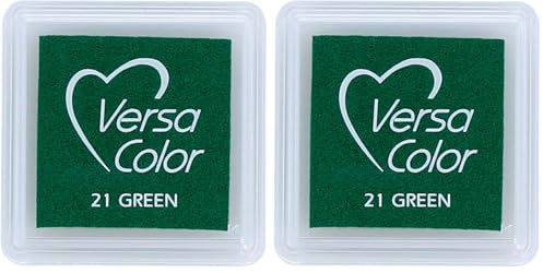 Tsukineko Versasmall Green Ink Pad (Pack of 2)