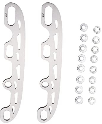 TOGEVAL 1 Set Ersatzkufen Für Inline Skates Kufen Für Schlittschuhe Inklusive 16 Kantenstopper Geeignet Für 253mm Schuhgröße Langlebige Und Hochwertige Verarbeitung Für