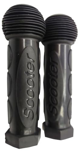 2 Stück Fahrradgriff-Abdeckung, rutschfest, Kinder-Lenkergriffe, weiches Gummi, für Kinder, Mini- oder Max-Micro-Scooter/Rad-Roller, blau (schwarz)