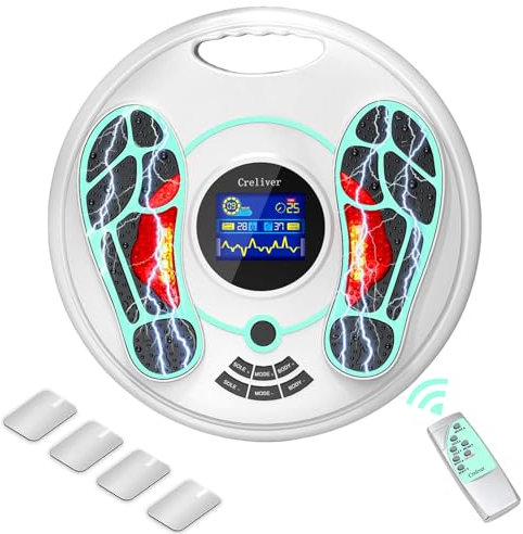 Stimulateur Circulatoire et Massage Pieds - Appareil Circulation Sanguine Jambes, Soulagement des Douleurs et Jambes Lourdes, Amélioration de la Circulation Sanguine