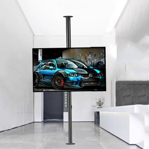 GUODDM Für 32-75 Zoll LED Bildschirme – LCD Fernseher Um 360 Grad Drehbarer Rahmen, Bodenständer, Trennwand, Drehbares Rack, Drehbarer TV-Schrank, Drehbare Basis(60-85cm)