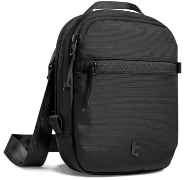 tomtoc Sling Crossbody Bag RFID Passhülle – diebstahlsichere Umhängetasche mit Sicherheits-Reißverschluss, für 4-6 Pässe, mit praktischem Aufbewahrungsfach – Reisetasche für Damen & Herren