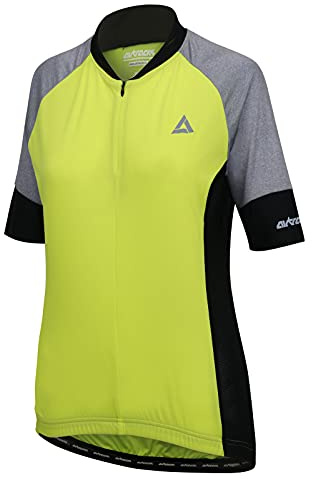 Airtracks Damen Fahrradtrikot Kurzarm Pro Line - Radtrikot - Jersey - Atmungsaktiv - Schnelltrocknend - Reflektoren