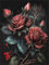 Puzzle 300 Pièces Adulte, Fleur de Rose Rouge 40 x 28 cm Jeu Classique Puzzles pour Adultes Jouet Éducatif, Puzzle pour Adulte 300 Pieces, Jeu Difficile pour Les activités
