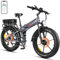 W Wallke X3 Pro MAX Doble Motor Suspension Completa Bicicleta Electrica 26 Pulgadas Fat Tire Bicicleta Electrica de Montaña Doble Bateria 48V44AH Frenos Hidraulicos (Grey)