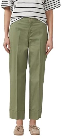s.Oliver Damen Culotte – High Rise, Bügelfalte, Wide Leg