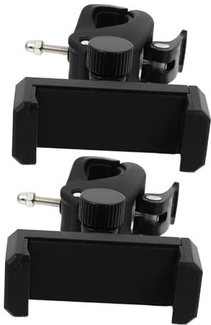 MUELODSIC 2 Stück DSLR Kamerahalterung und Fahrrad lenkerklemme mit Drehbarem Telefonclip Kompakt Langlebig Vielseitig für Smartphones Hülle für Outdoor videoaufnahmen