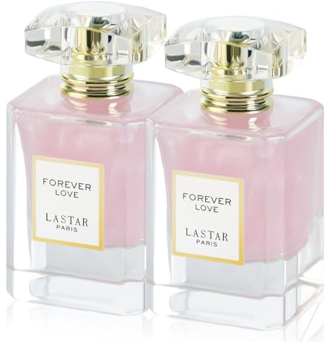 LASTAR Langlebiges Parfüm, forever love parfum, Blumenderfums, Reisegröße Eau De Parfüm für Männer und Damen, 55 ML*2, perfekt für Feiertagsgeschenke, Partys, Valentinstag, Halloween, Weihnachten