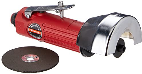 Neilsen CT0678 1/4in Air Cut-Off Tool - 3-Inch/75mm Cutting Disc, 20000 RPM, Lightweight Aluminum Housing, Safety Trigger, Rear Exhaust