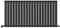 iBathUK Strata Horizontal Radiator, Single Oval Panel Radiators, 600x1200mm Slim Radiator for Bathroom,Kitchen,Living Room - Anthracite