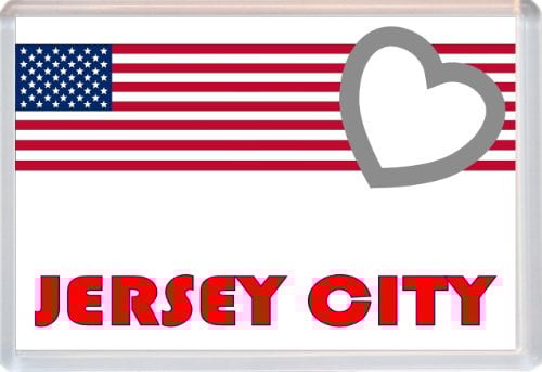 Jersey City - New Jersey - Love USA/American Cities - Jumbo Fridge Magnet (United States of America)