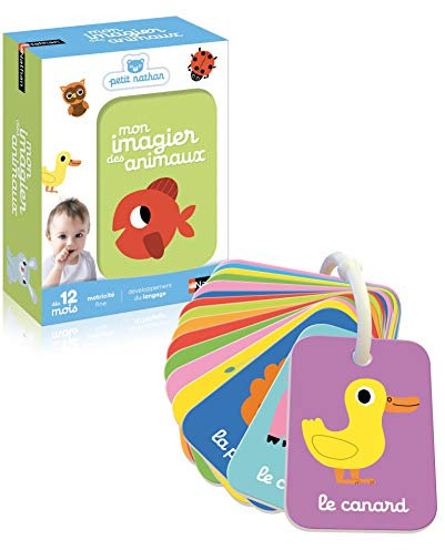 Nathan - Mon Imagier des Animaux - Découverte Des Animaux - Jeu Educatif - Développement du Langage - Facile à Attraper - Pour Bébé dès 12 mois
