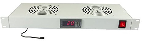 ALLNET all-s0002125 Rack Fan Panel Rack Accessory – Rack Zubehör (Fan Panel, Grey, 1U, 1 PC (S), 1.5 m, 19)