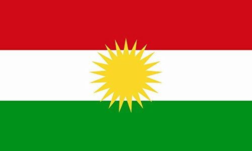 U24 Aufkleber Kurdistan Flagge Fahne 15 x 10 cm Autoaufkleber Sticker