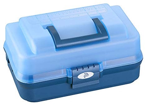 Plastica Panaro 143 blu, Valigetta pesca Unisex adulto, 336 x 198 x H165 mm