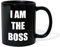 Spreadshirt I Am The Boss Tasse Mug, taille unique, noir
