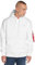ALPHA INDUSTRIES Herren Back Print Hoody Kapuzensweat Kapuzenpullover, White, M