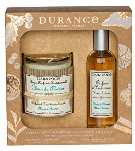 Set Duftkerze 180gr & Raumspray 100ml Monoi-Blüte