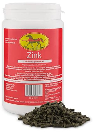 Scheidler horse-direkt Zink Komplex für Pferde - 700g Pellets hochdosiert für Huf, Haut & Fell – Mit Bierhefe, Zeolith, Esparsette & Schwarzkümmel – Getreidefrei - Alle wichtigen Mineralien