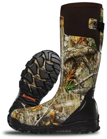 LaCrosse Alphaburly Pro 18 Insulated Hunting Boots for Men Featuring Waterproof Rubber, 1600G Thinsulate, and EVA Footbed, Realtree Edge - 10 M